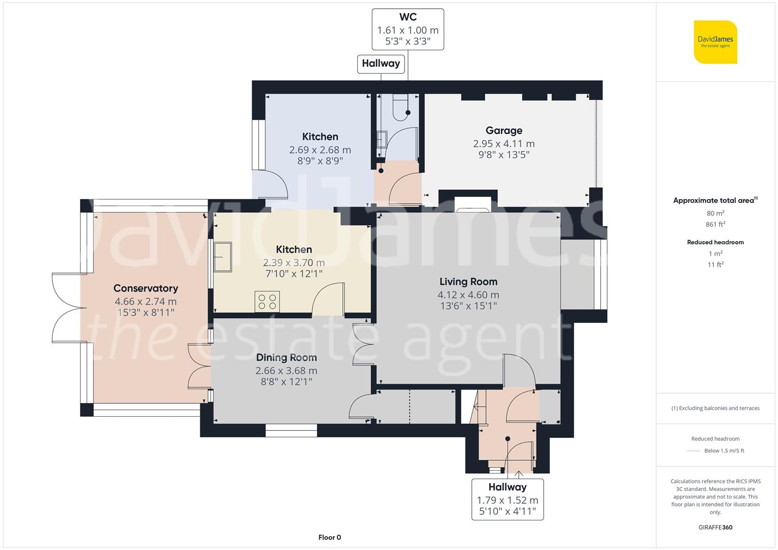 Floorplan for Cranberry Close, Compton Acres, West Bridgford, Nottingham