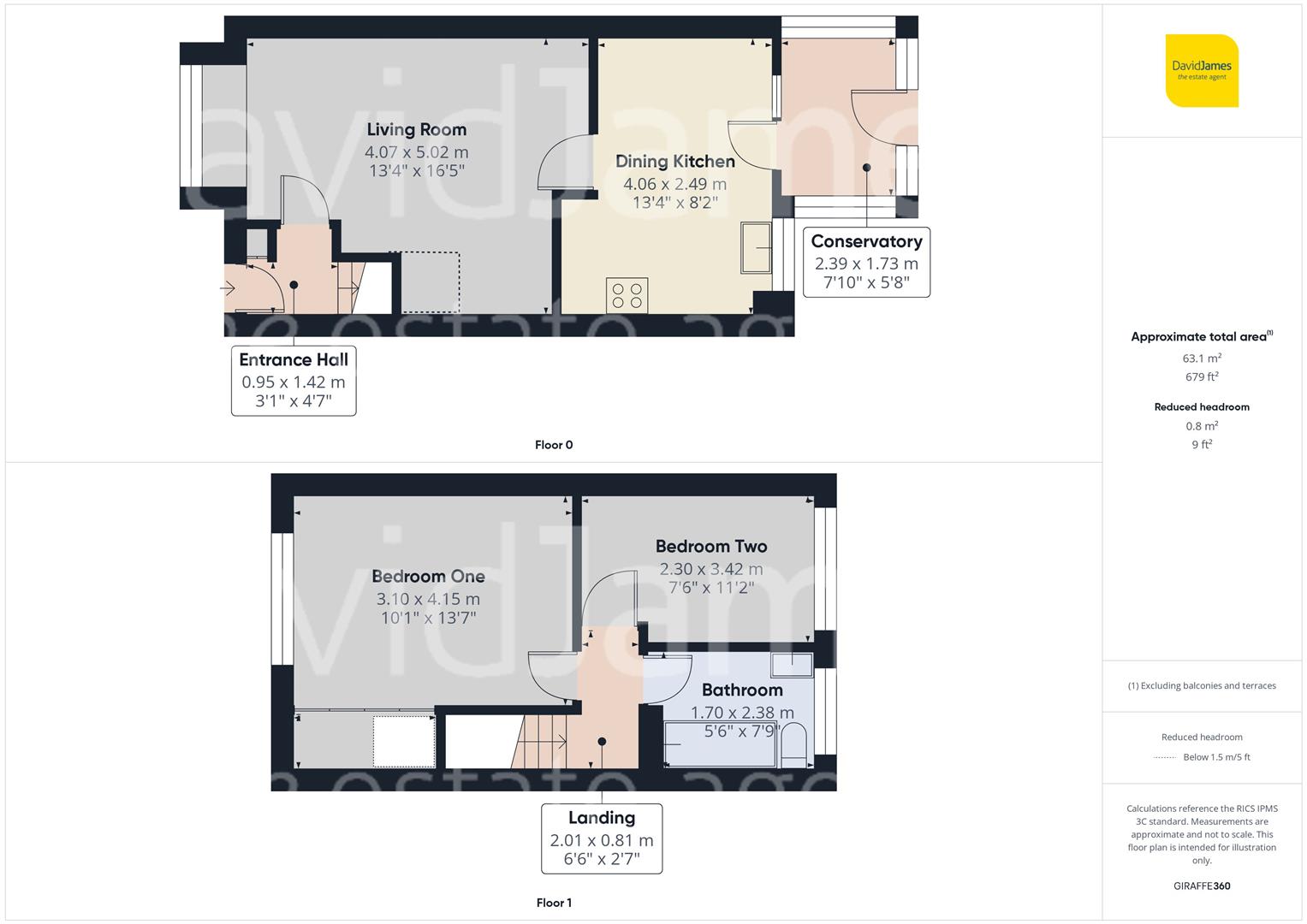 Floorplan for Berriedale Close, Arnold, Nottingham