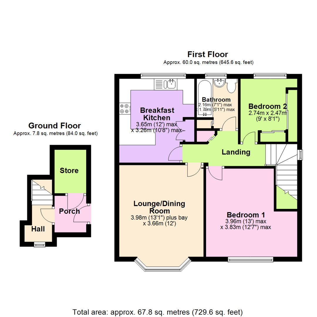Floorplan for Hallam Road, Mapperley, Nottingham