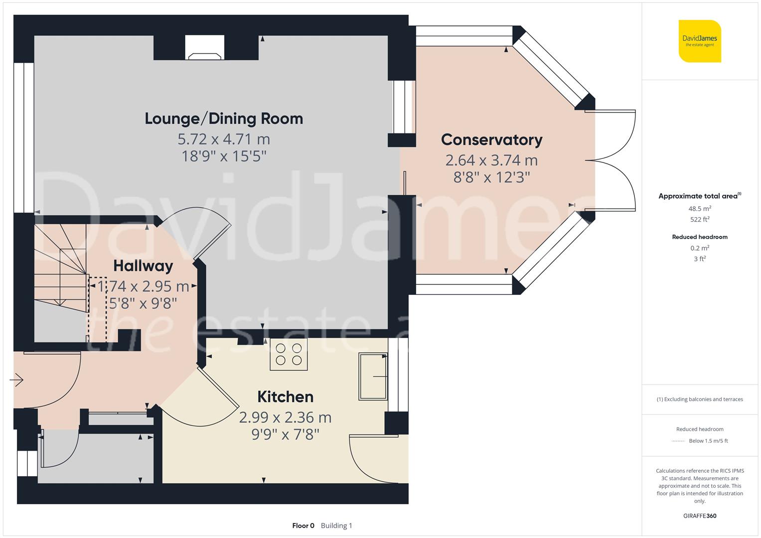 Floorplan for Covert Road, West Bridgford, Nottingham