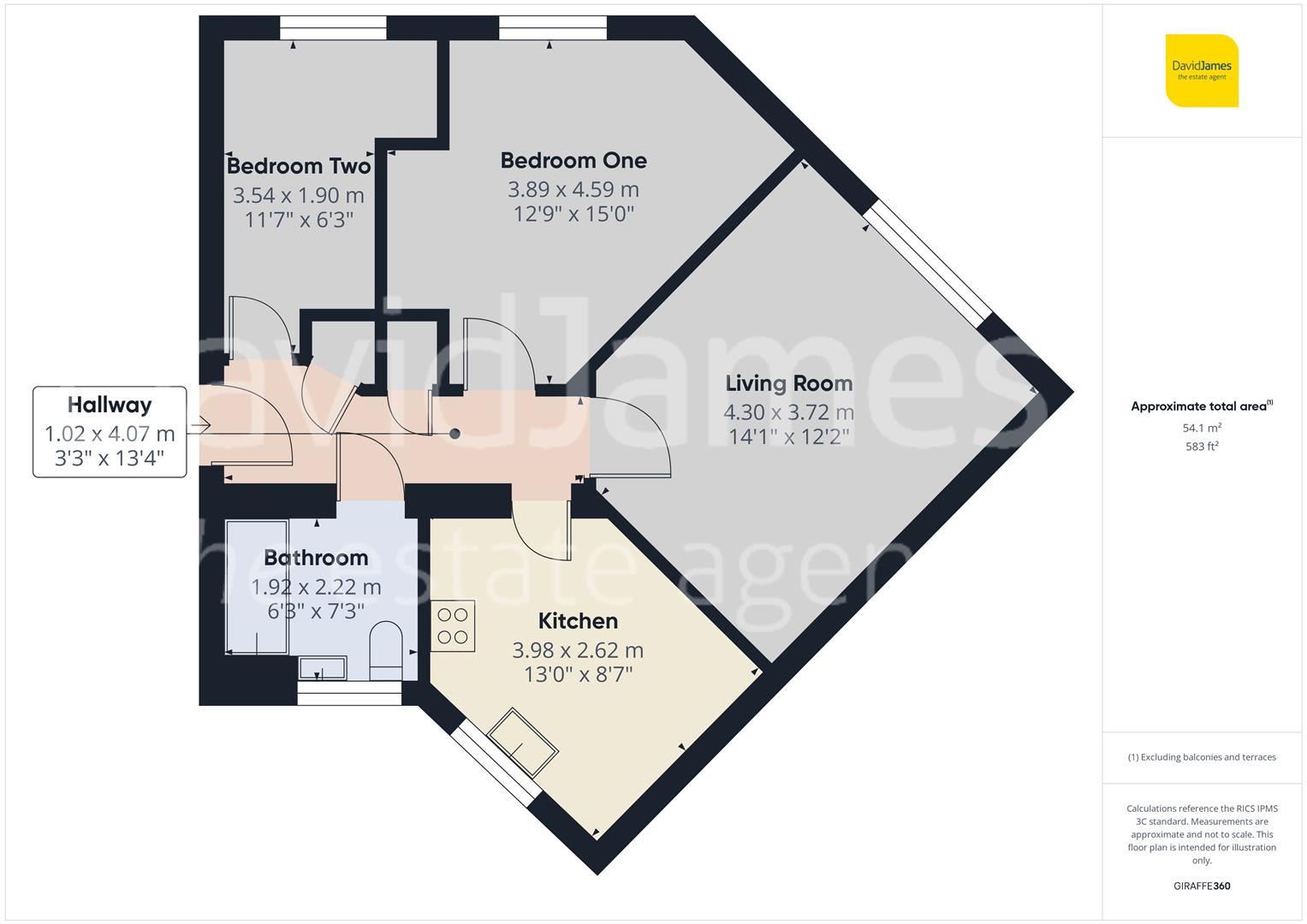 Floorplan for Eccles Way, Nottingham