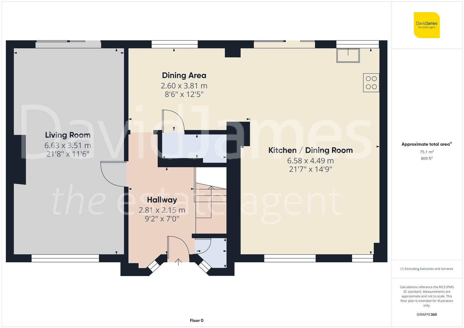 Floorplan for Ernest Road, Carlton, Nottingham
