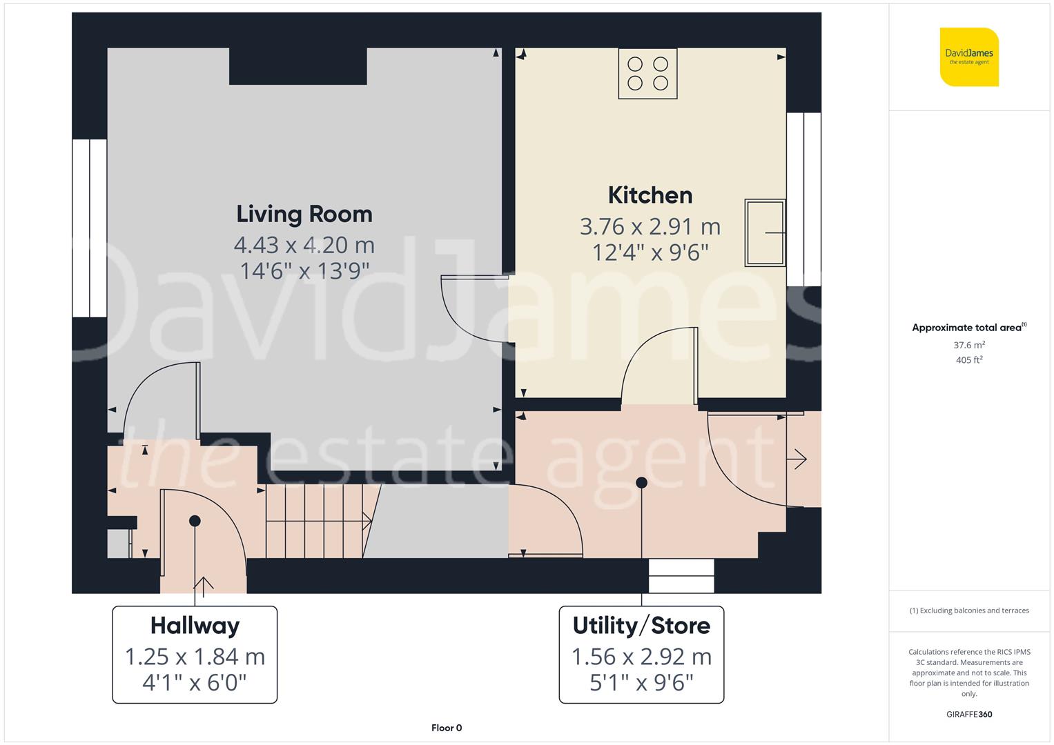 Floorplan for Whitton Close, Nottingham
