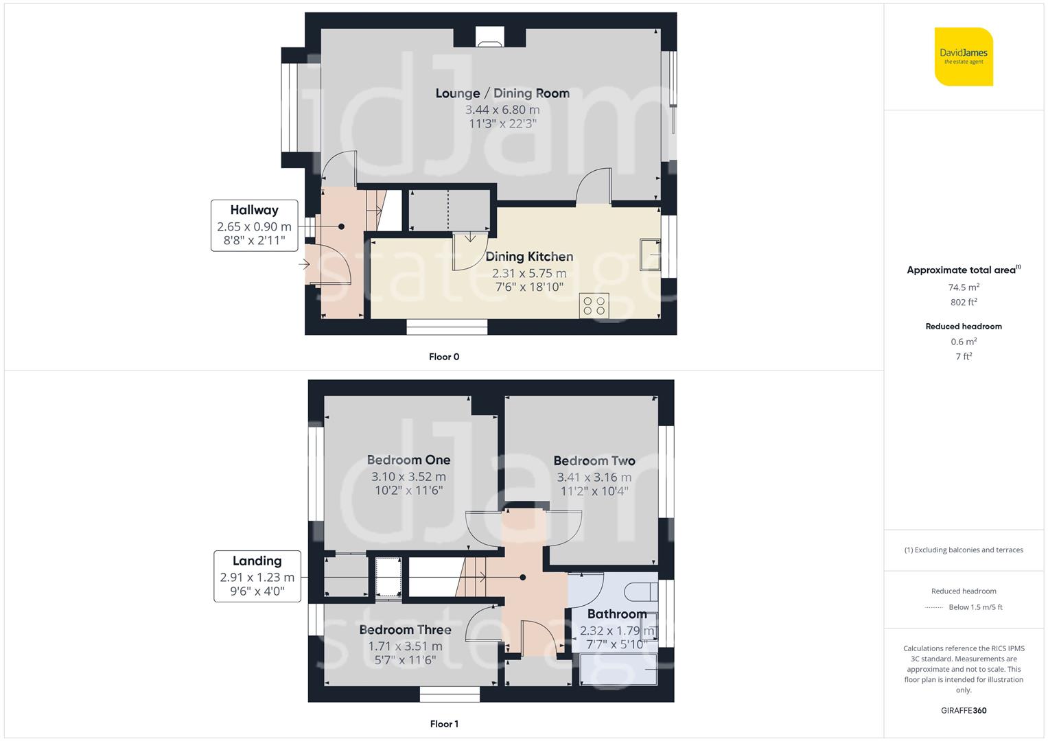 Floorplan for Widecombe Lane, Clifton, Nottingham