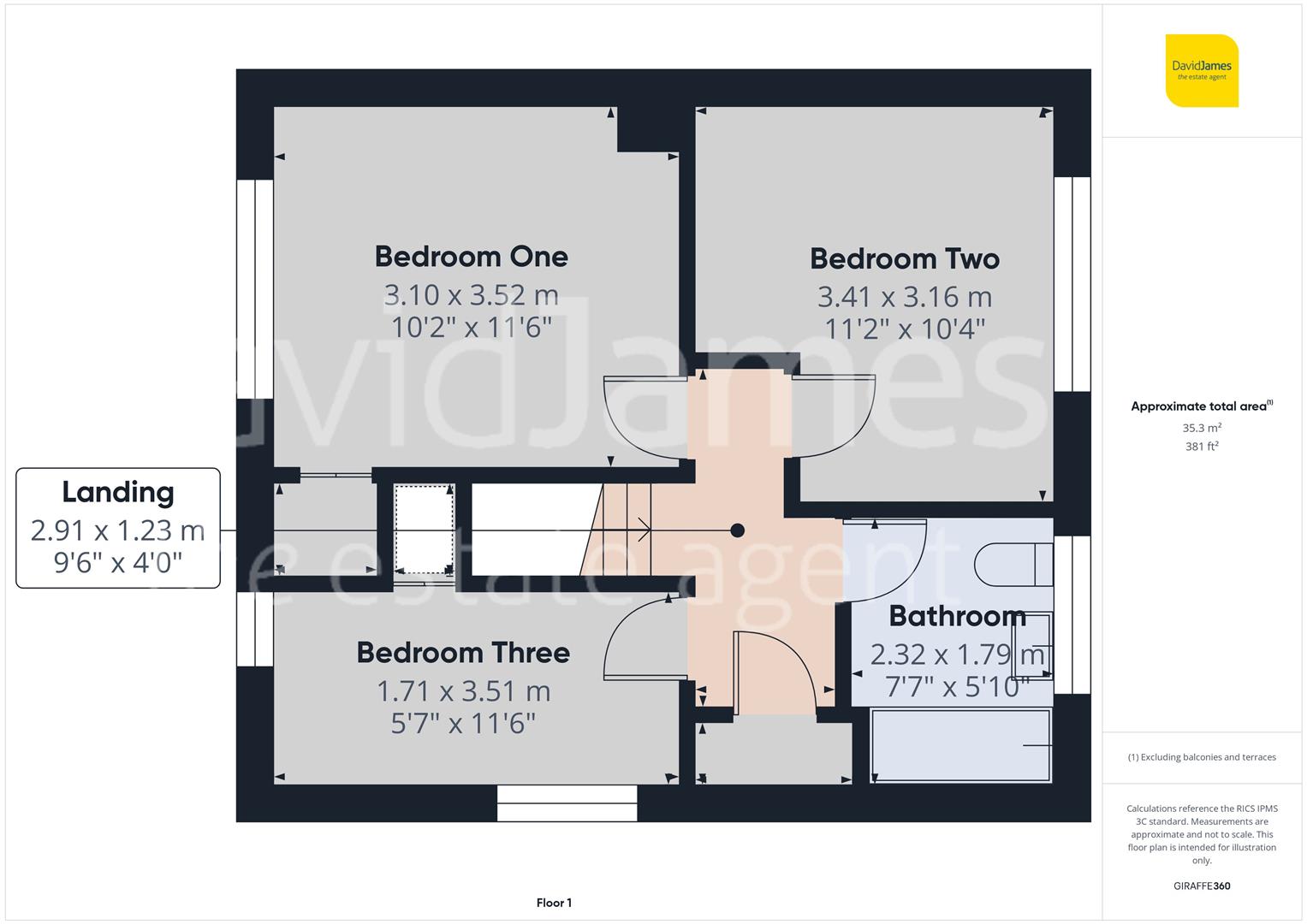 Floorplan for Widecombe Lane, Clifton, Nottingham