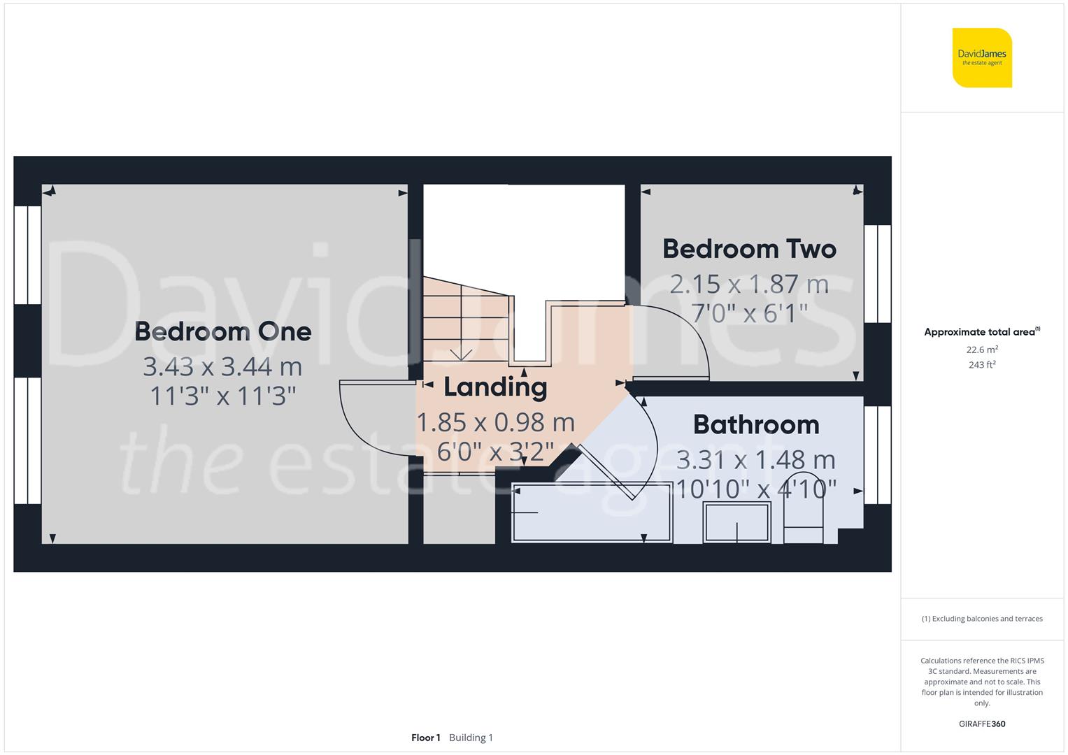 Floorplan for Okehampton Crescent, Mapperley, Nottingham