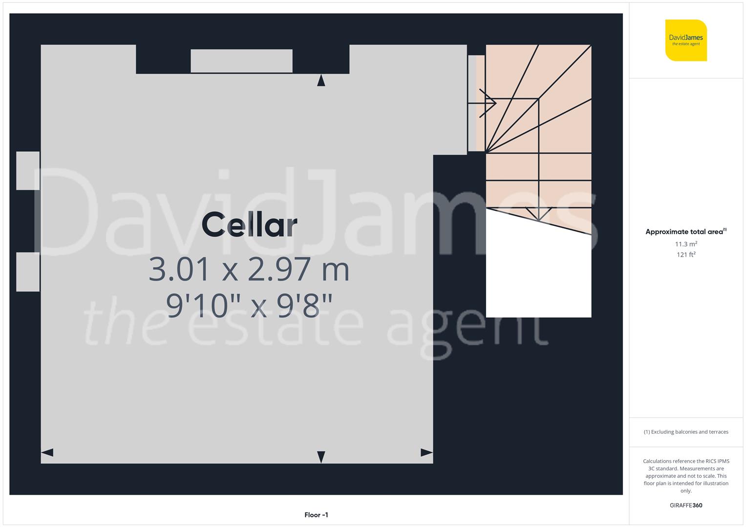 Floorplan for Harcourt Terrace, Nottingham