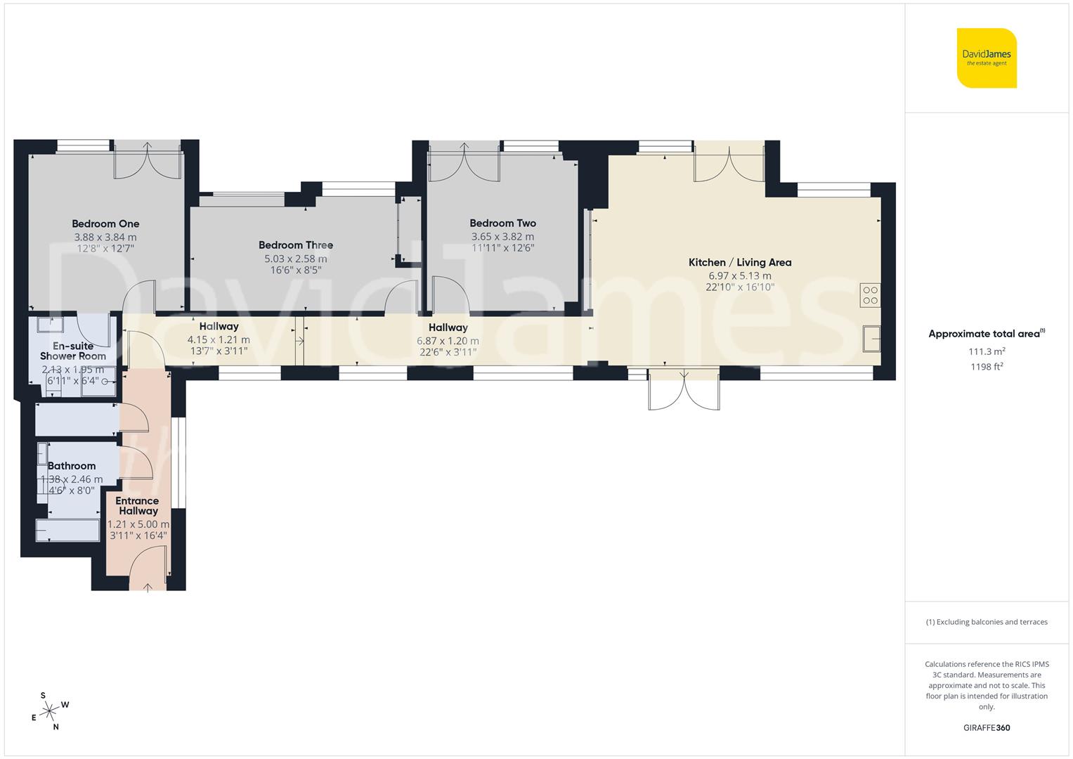 Floorplan for Hanley House, Hanley Street, Nottingham