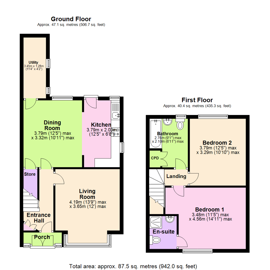 Floorplan for Bramcote Road, Beeston, Nottingham
