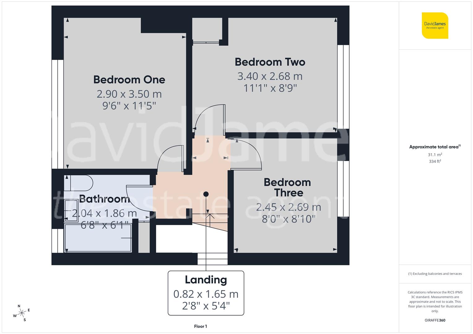 Floorplan for Frinton Road, Nottingham