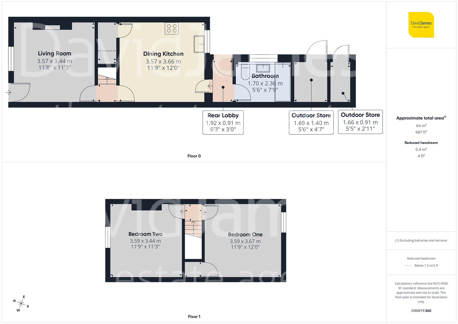 Floorplan for Ingram Terrace, Bulwell, Nottingham