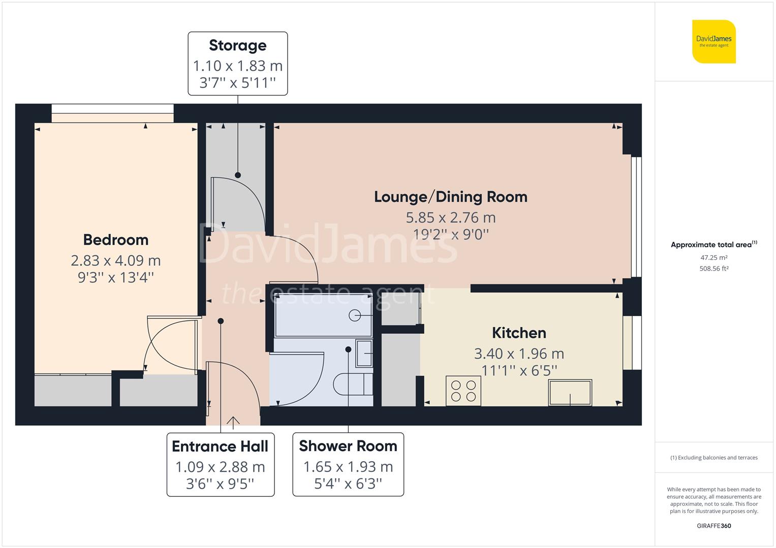 Floorplan for Princess Close, Gedling, Nottingham