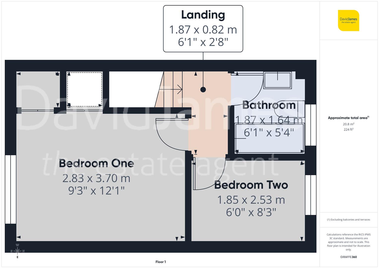 Floorplan for Landmere Gardens, Mapperley, Nottingham