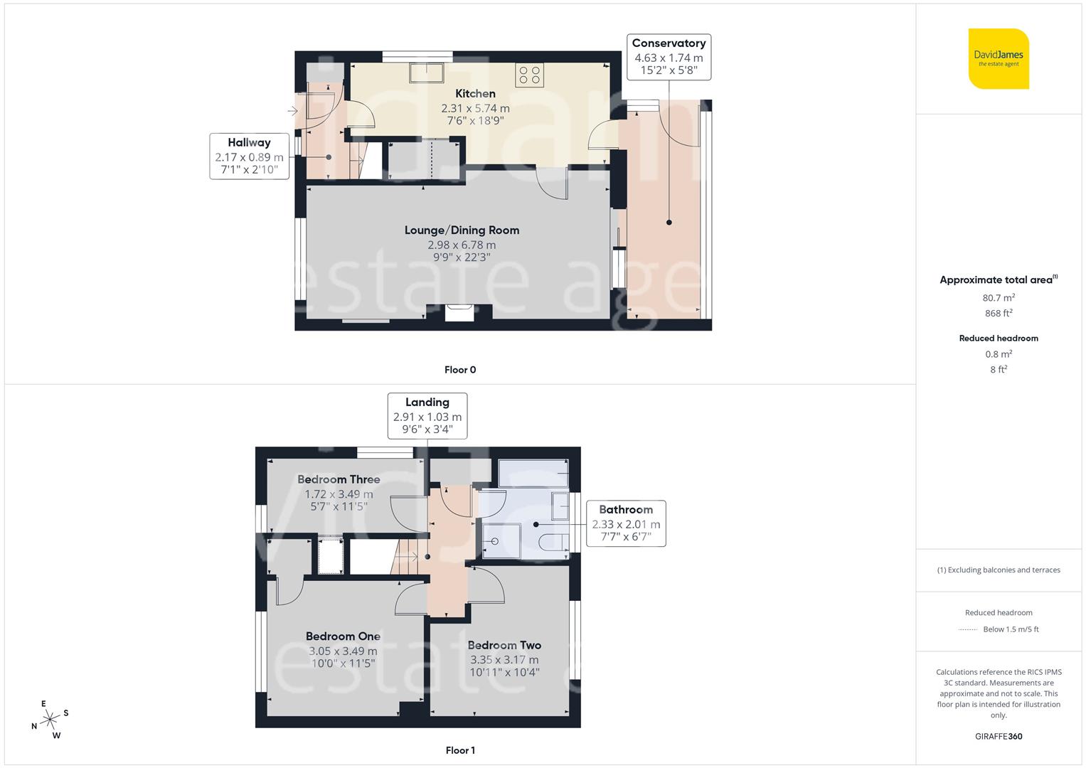 Floorplan for Langdale Road, Bakersfield, Nottingham