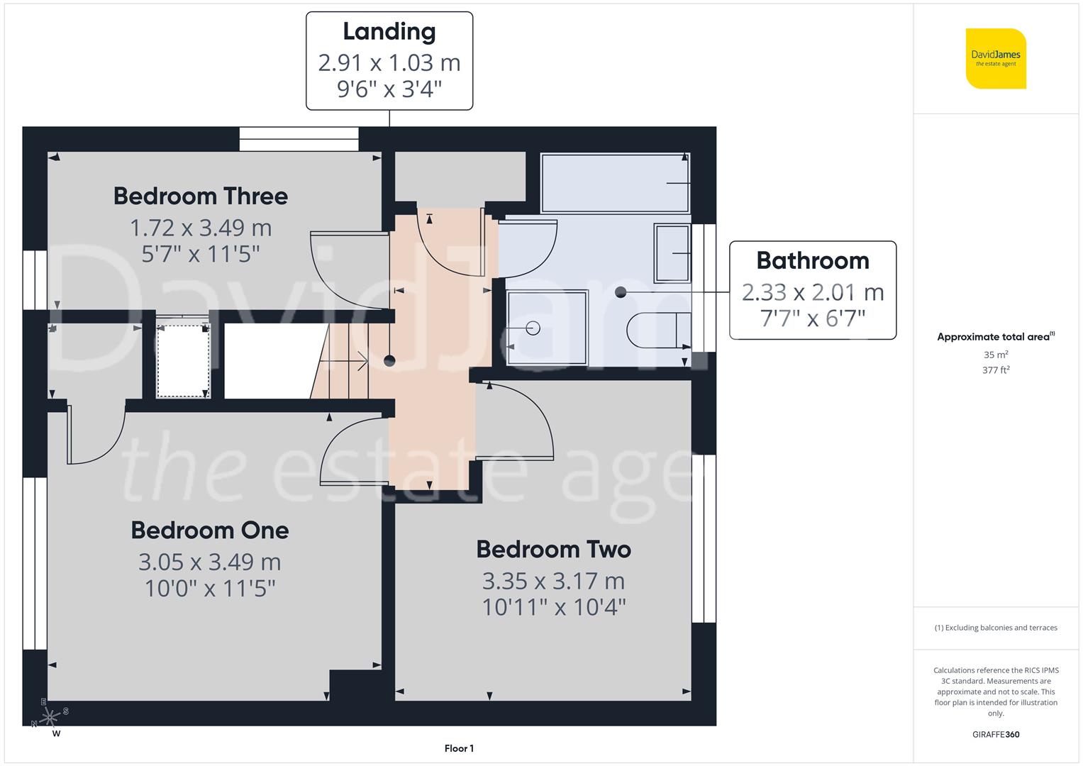 Floorplan for Langdale Road, Bakersfield, Nottingham