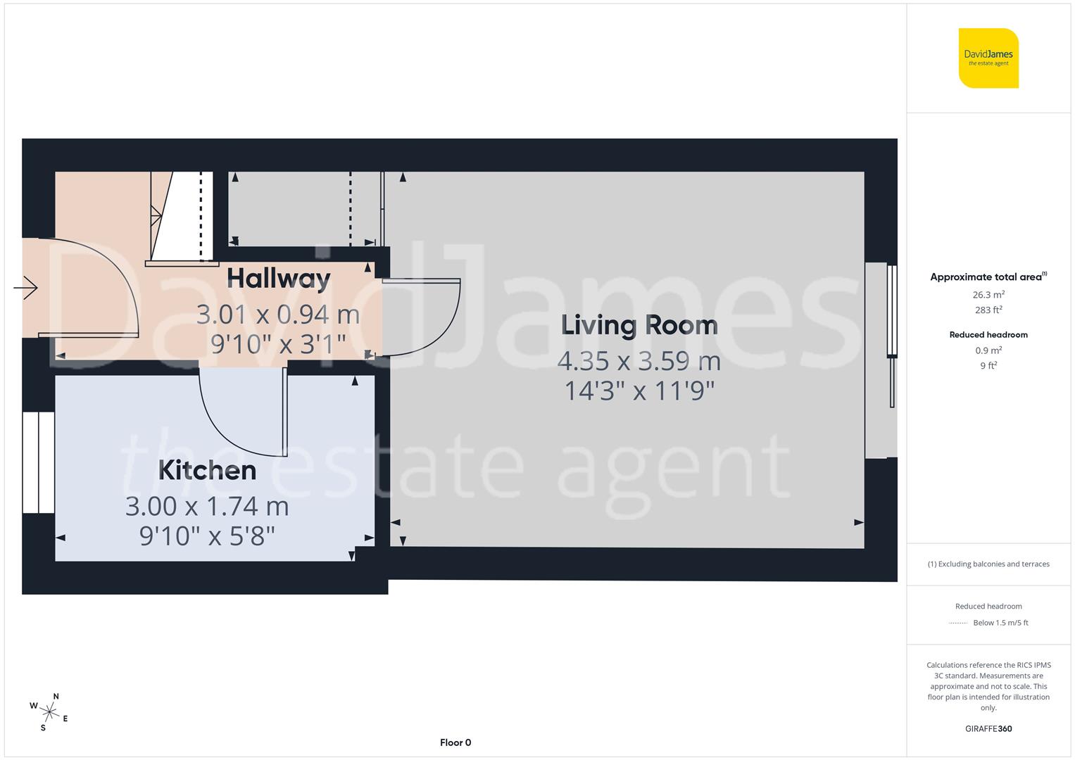 Floorplan for Hotspur Drive, Colwick, Nottingham