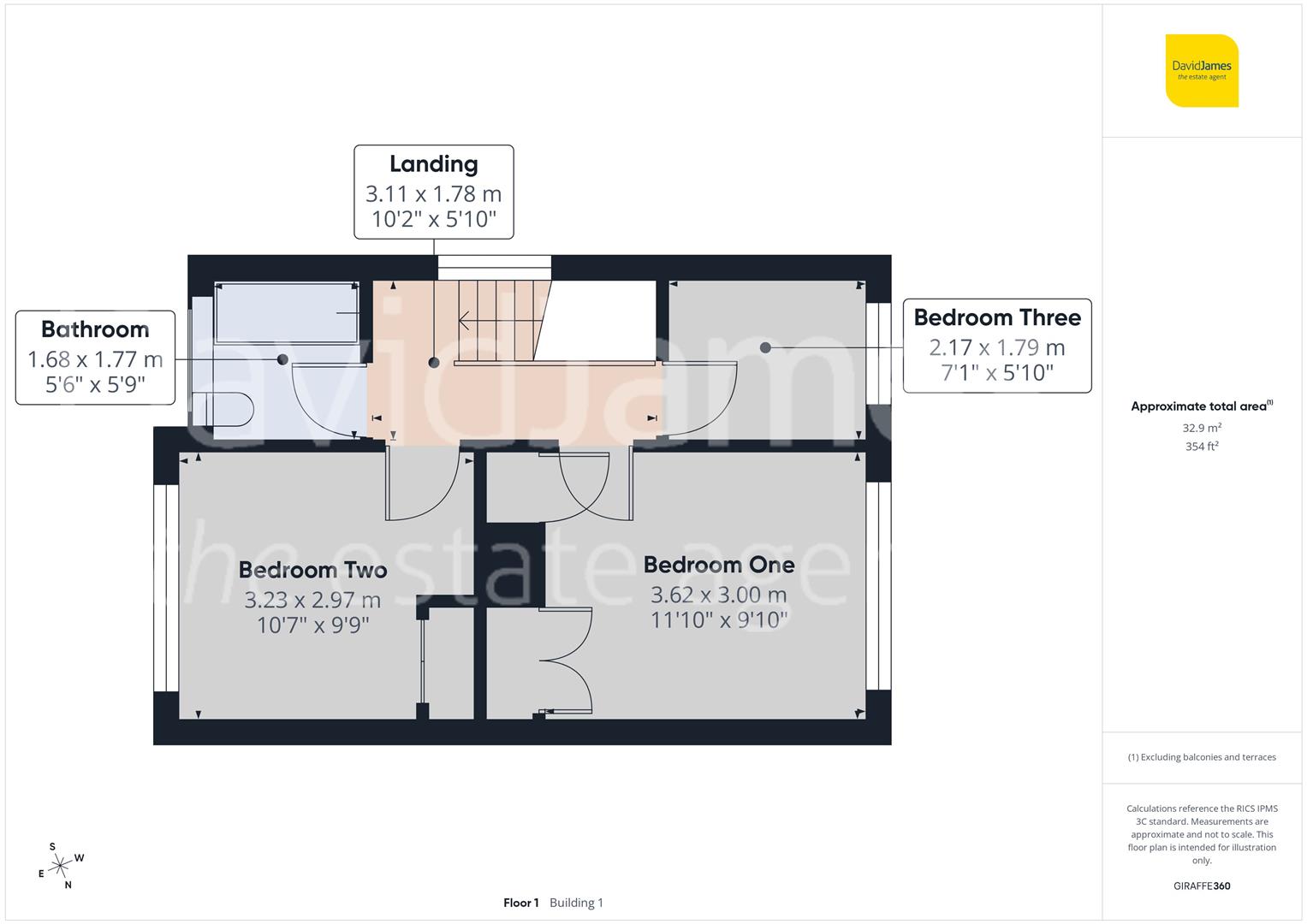 Floorplan for First Avenue, Carlton, Nottingham