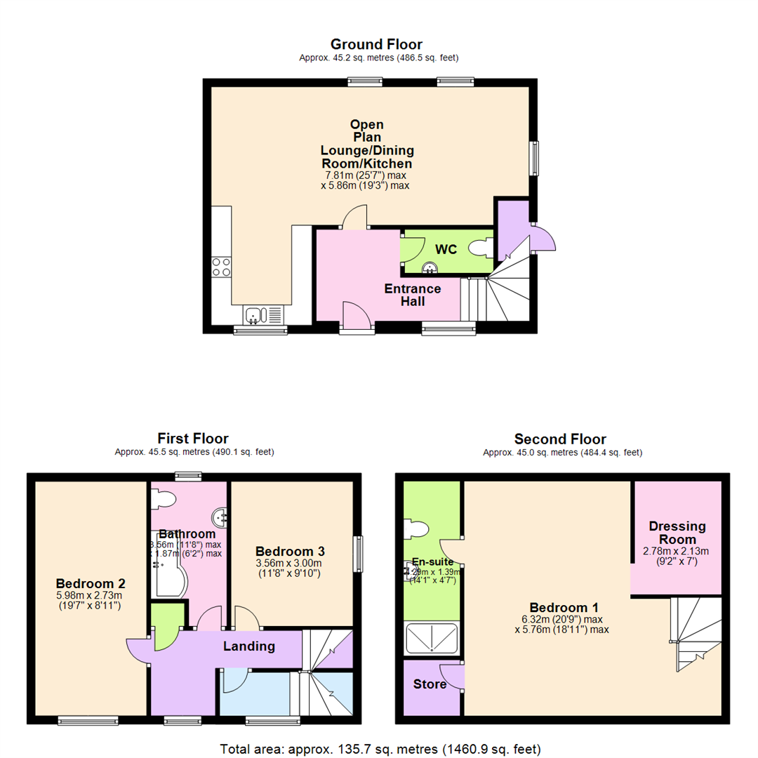 Floorplan for Querneby Road, Mapperley, Nottingham
