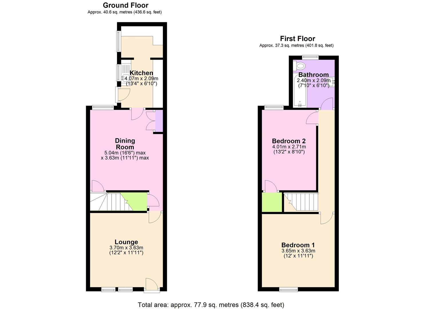 Floorplan for Wellington Street, Long Eaton, Nottingham