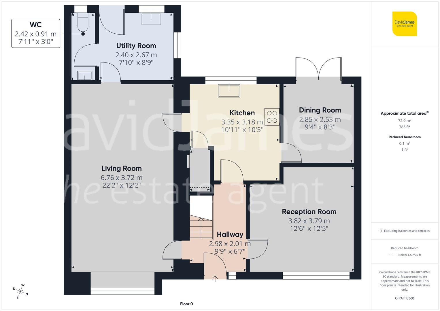 Floorplan for Clumber Avenue, Mapperley, Nottingham
