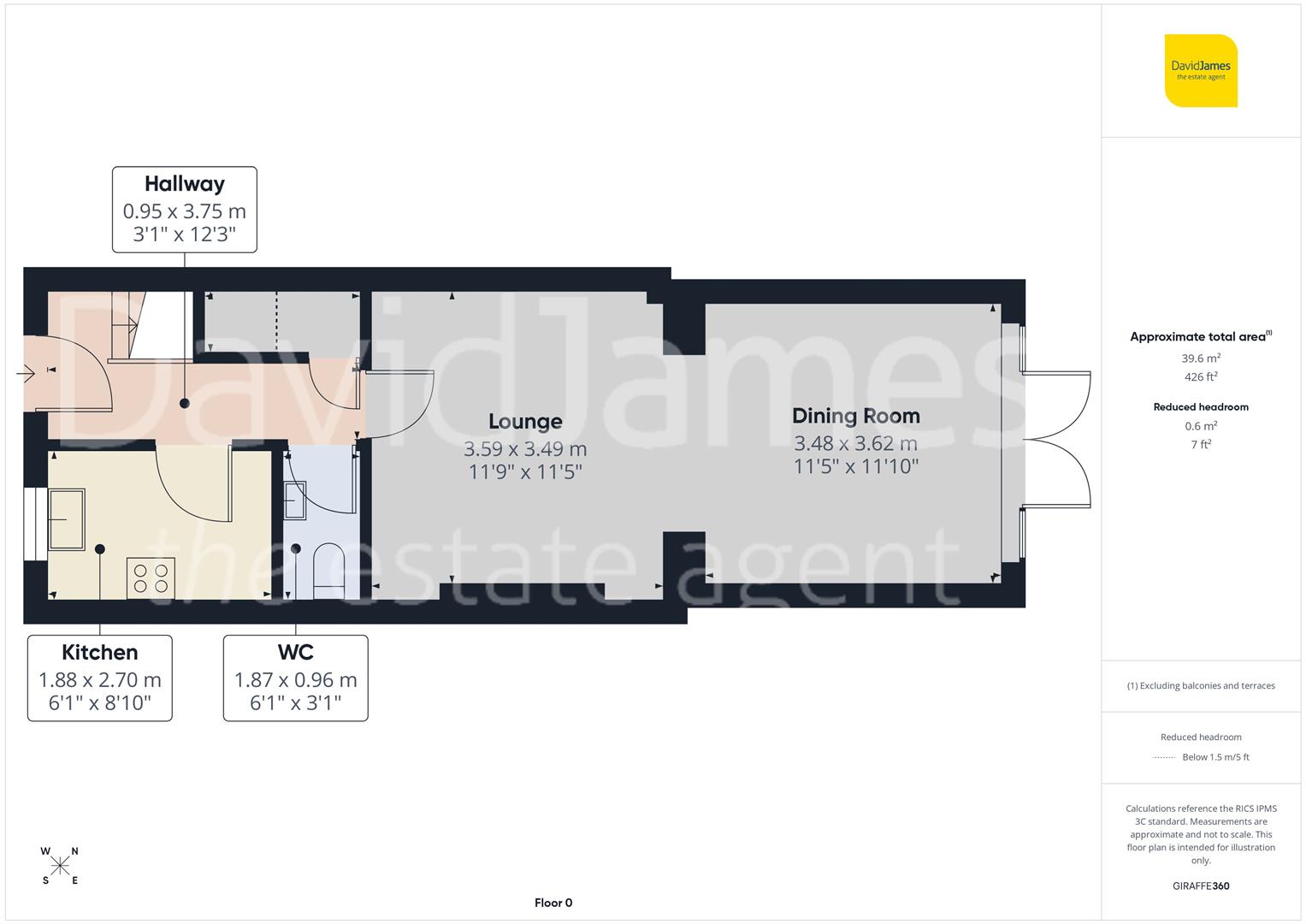 Floorplan for Eccles Way, Nottingham