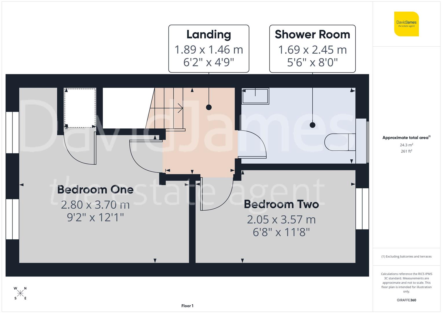 Floorplan for Eccles Way, Nottingham