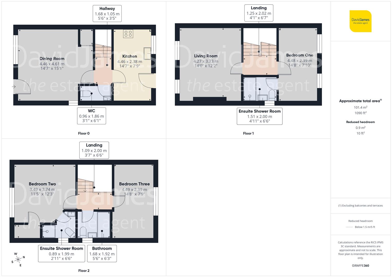 Floorplan for Eccles Way, Nottingham