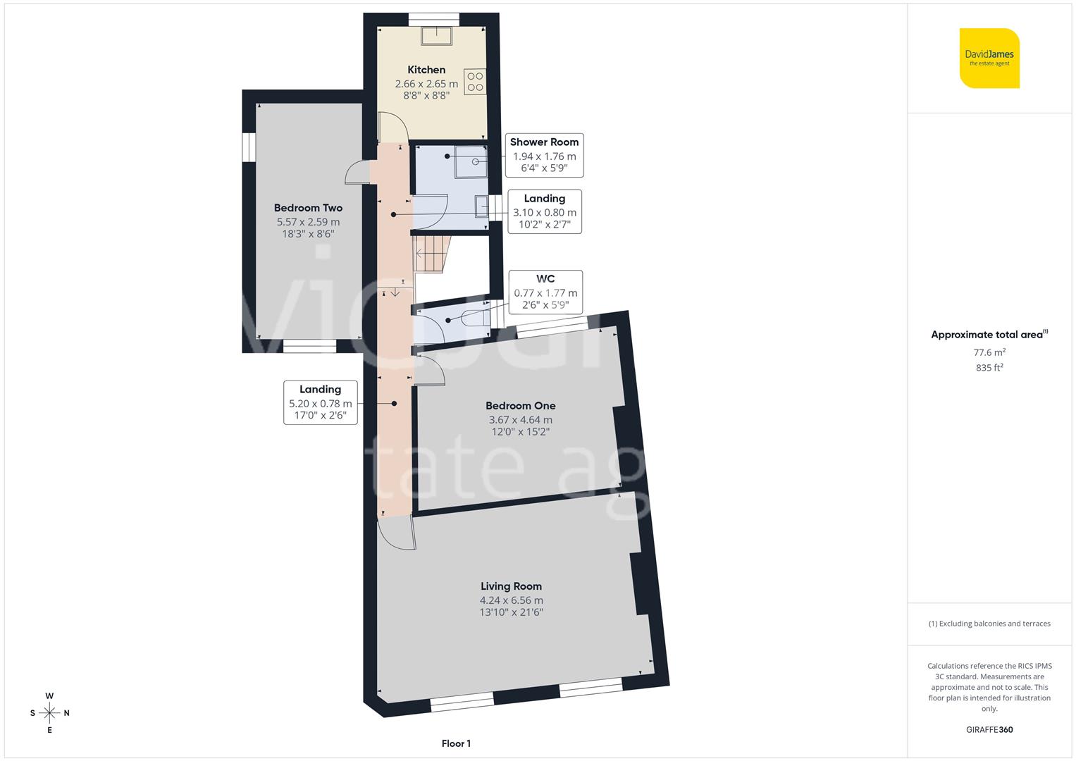 Floorplan for Nuthall Road, Nottingham