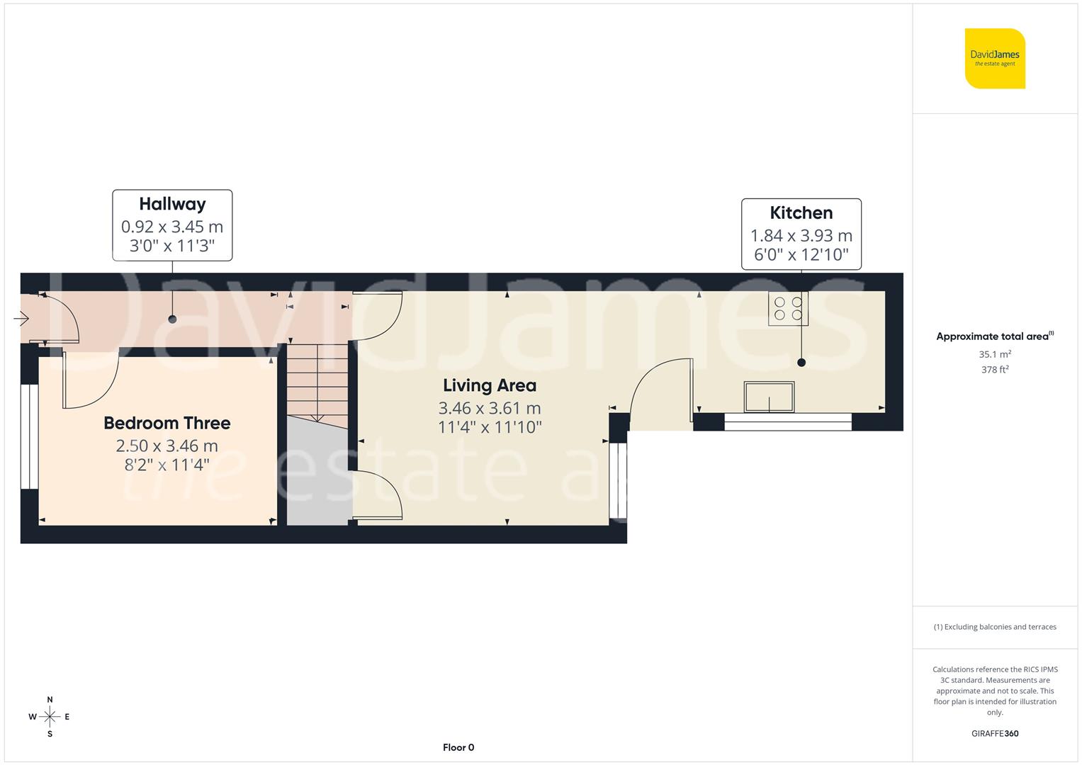 Floorplan for Exeter Road, Nottingham