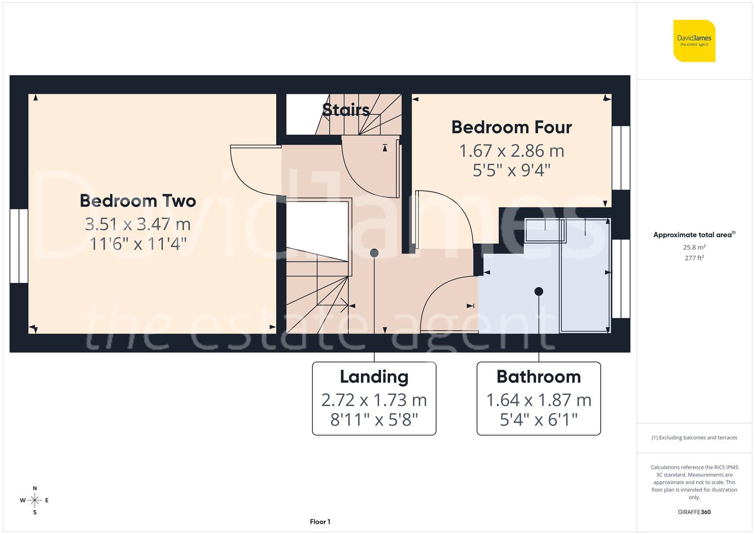 Floorplan for Exeter Road, Nottingham