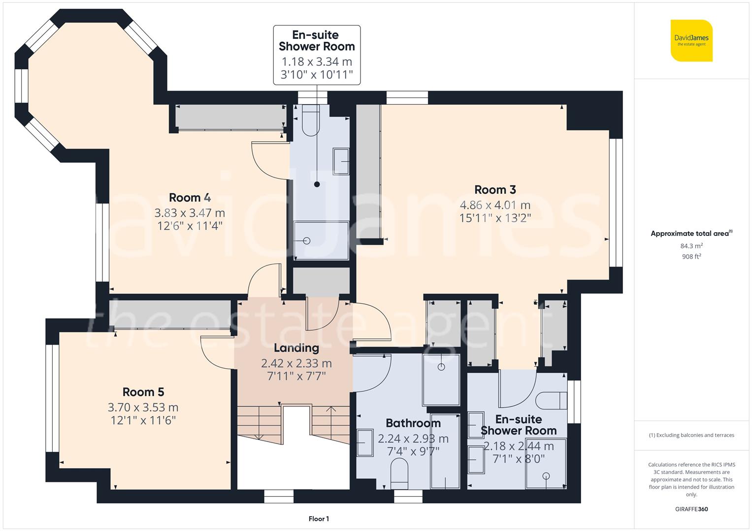 Floorplan for Clementine Drive, Mapperley, Nottingham