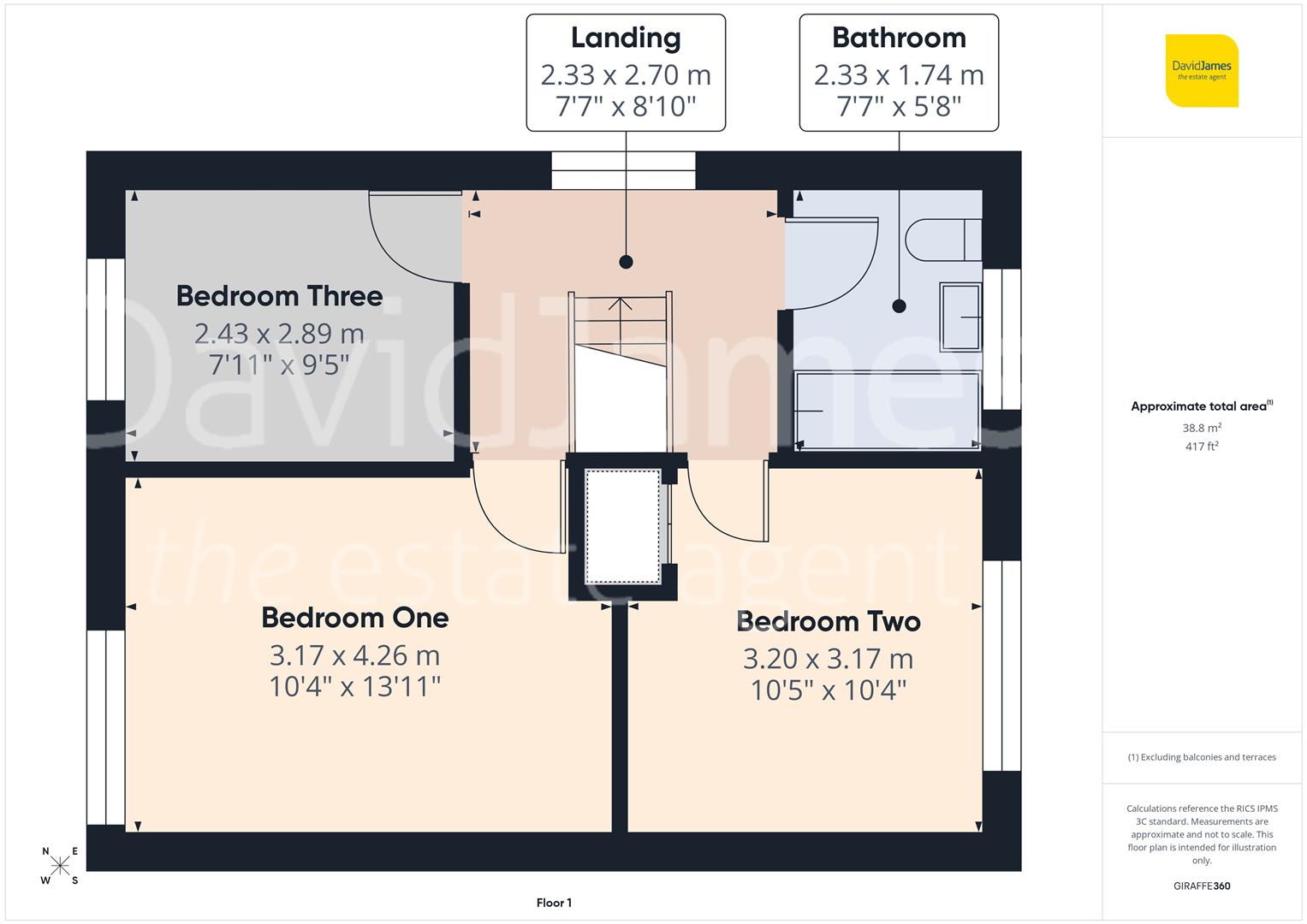 Floorplan for Marshall Hill Drive, Mapperley, Nottingham