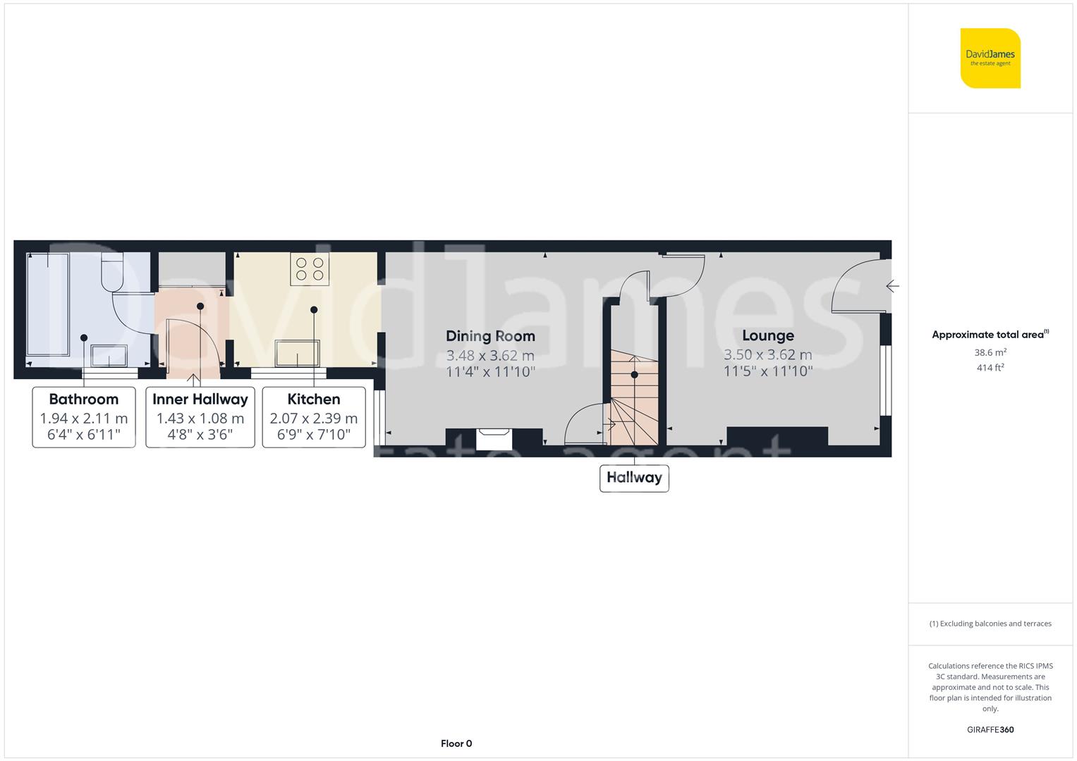 Floorplan for Staples Street, Nottingham