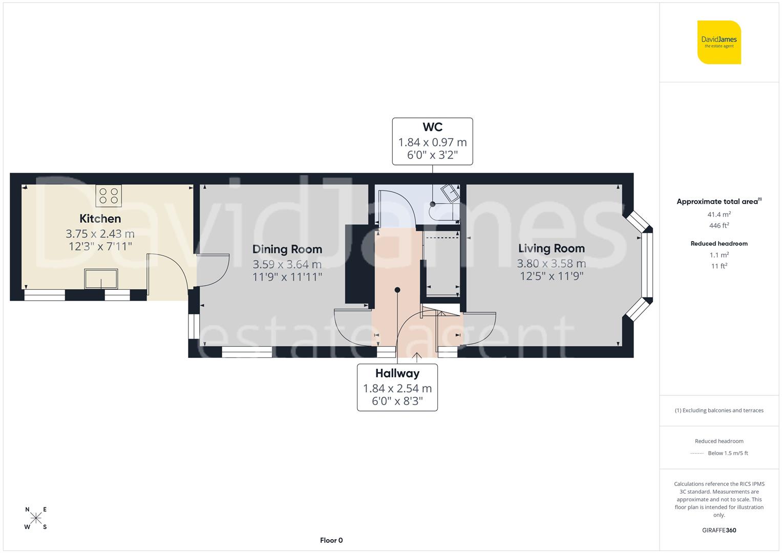 Floorplan for Plains Road, Mapperley, Nottingham