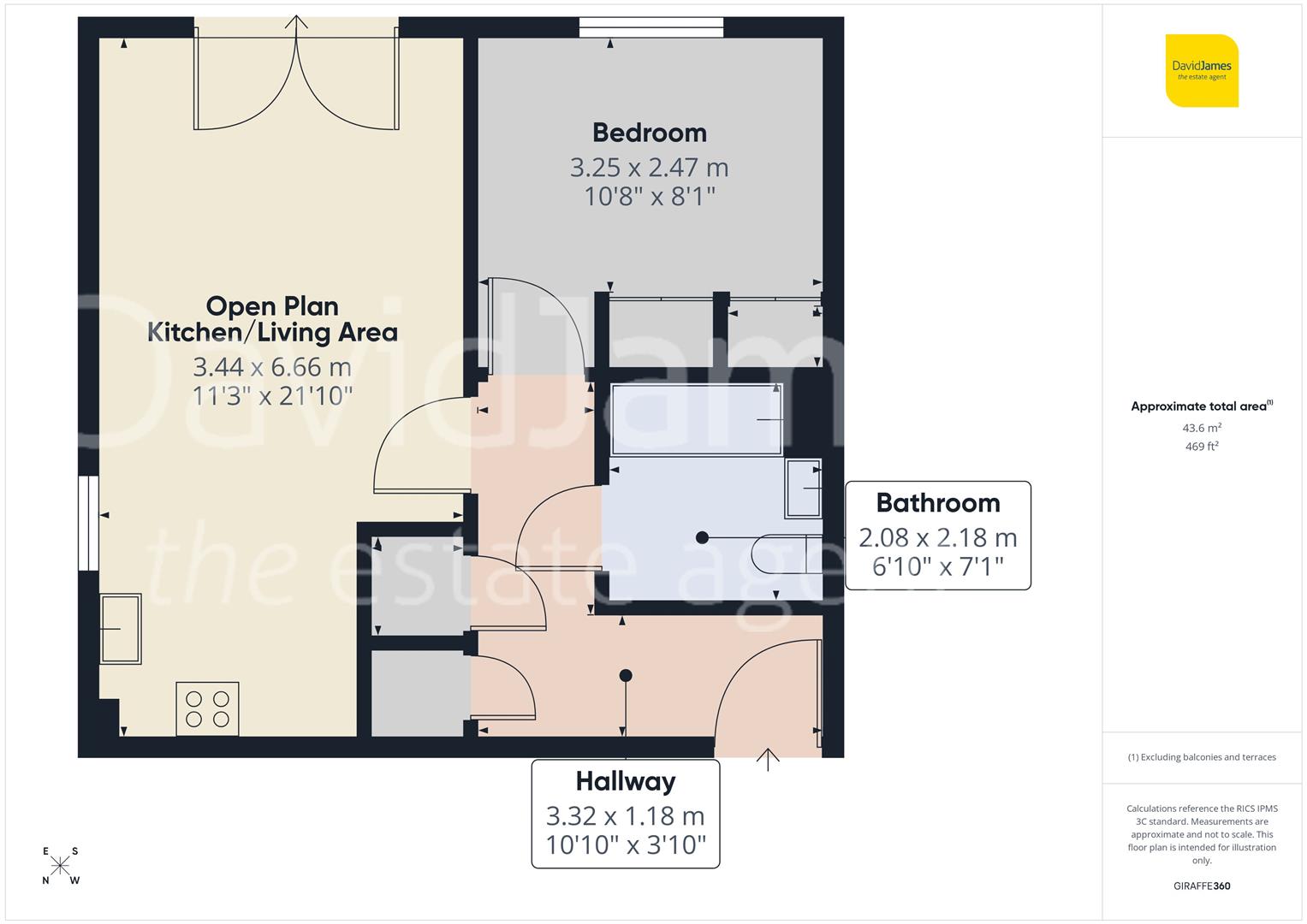 Floorplan for Colbrook Place, Midland Road, Carlton, Nottingham