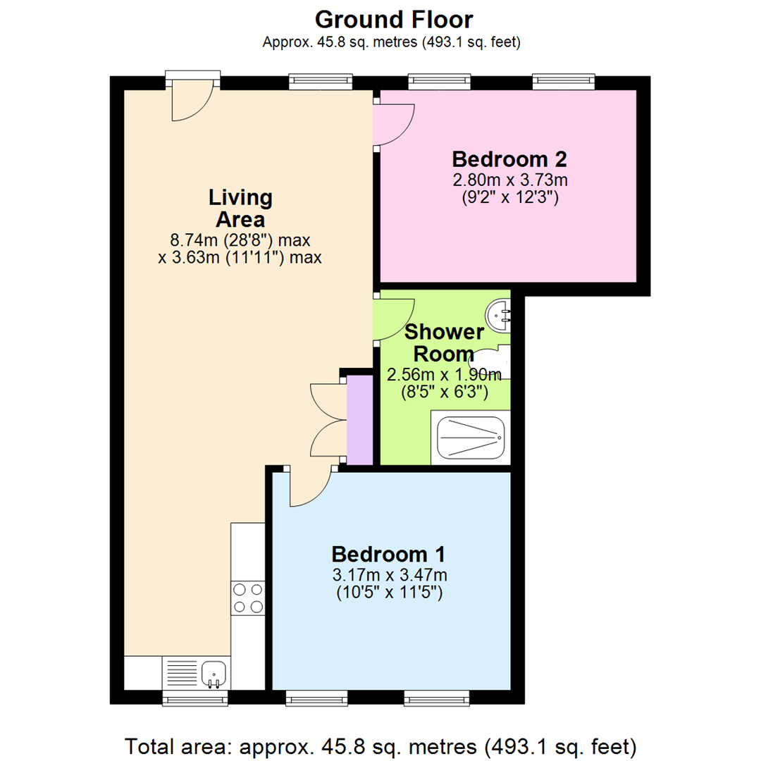Floorplan for The Lace Works, Mount Street, New Basford