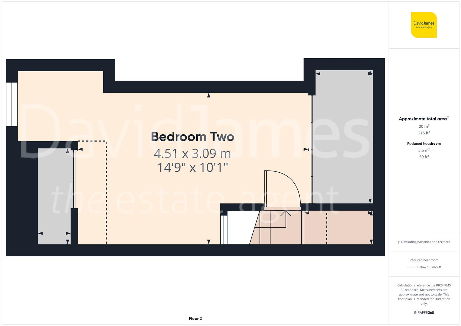Floorplan for Harcourt Terrace, Nottingham