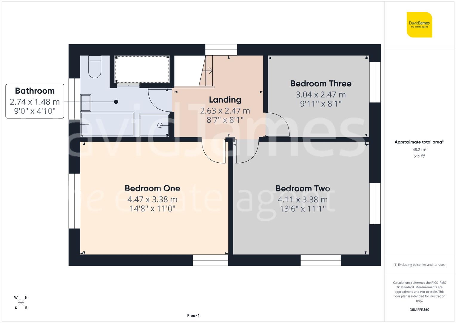 Floorplan for Fabis Drive, Clifton, Nottingham