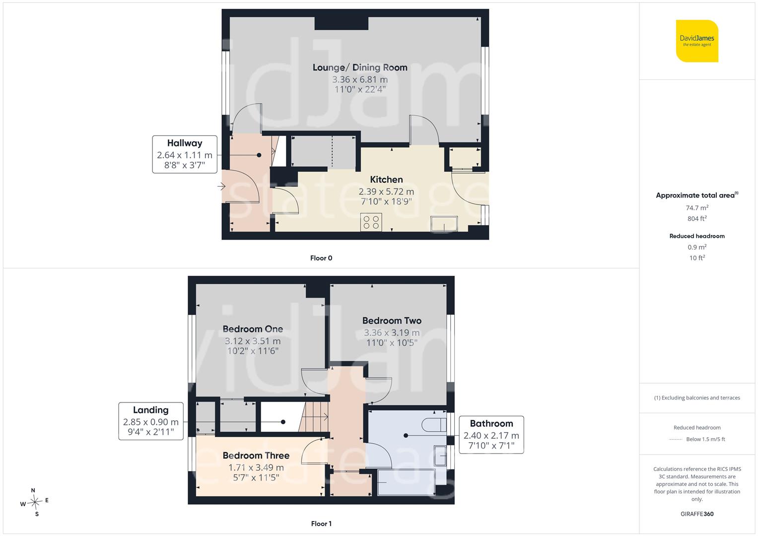 Floorplan for Trinstead Way, Bestwood Park, Nottingham