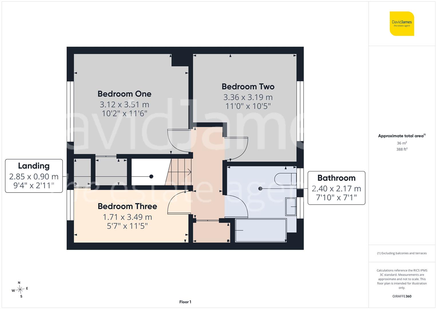 Floorplan for Trinstead Way, Bestwood Park, Nottingham
