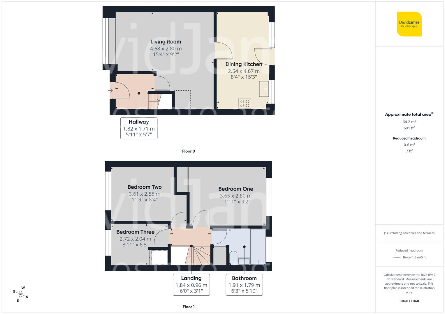 Floorplan for Macmillan Close, Mapperley, Nottingham