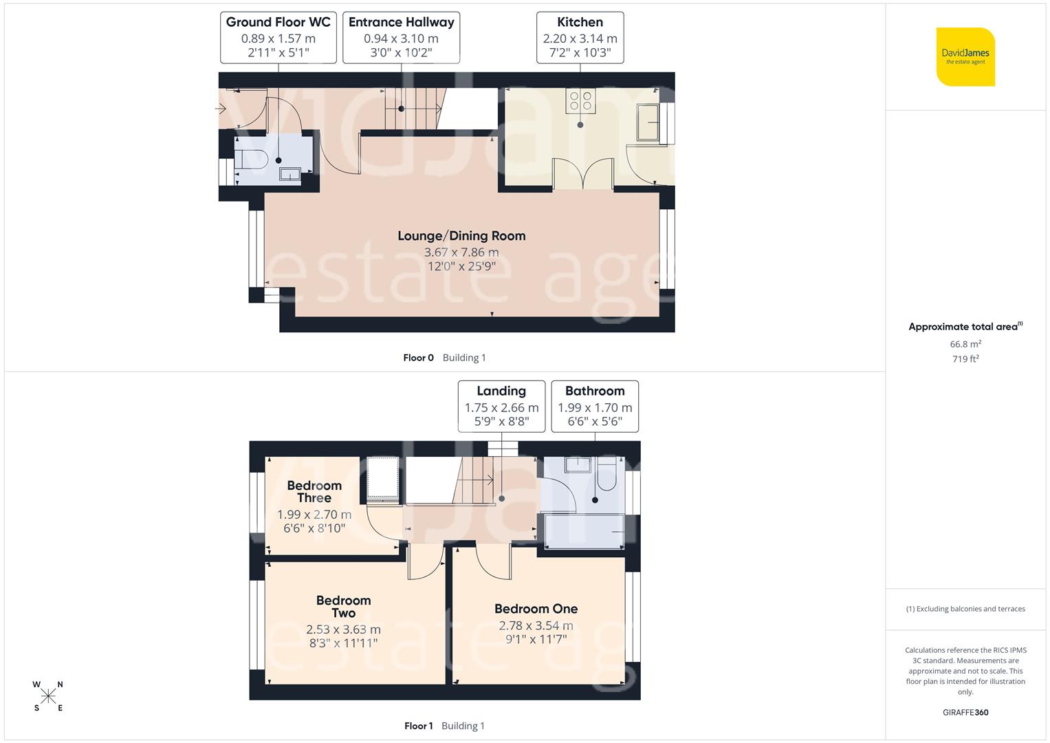 Floorplan for Greenford Close, Nuthall, Nottingham