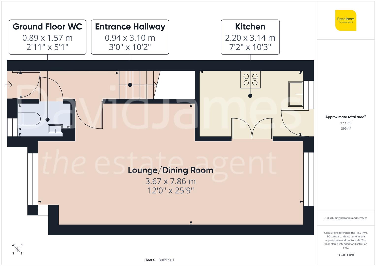 Floorplan for Greenford Close, Nuthall, Nottingham