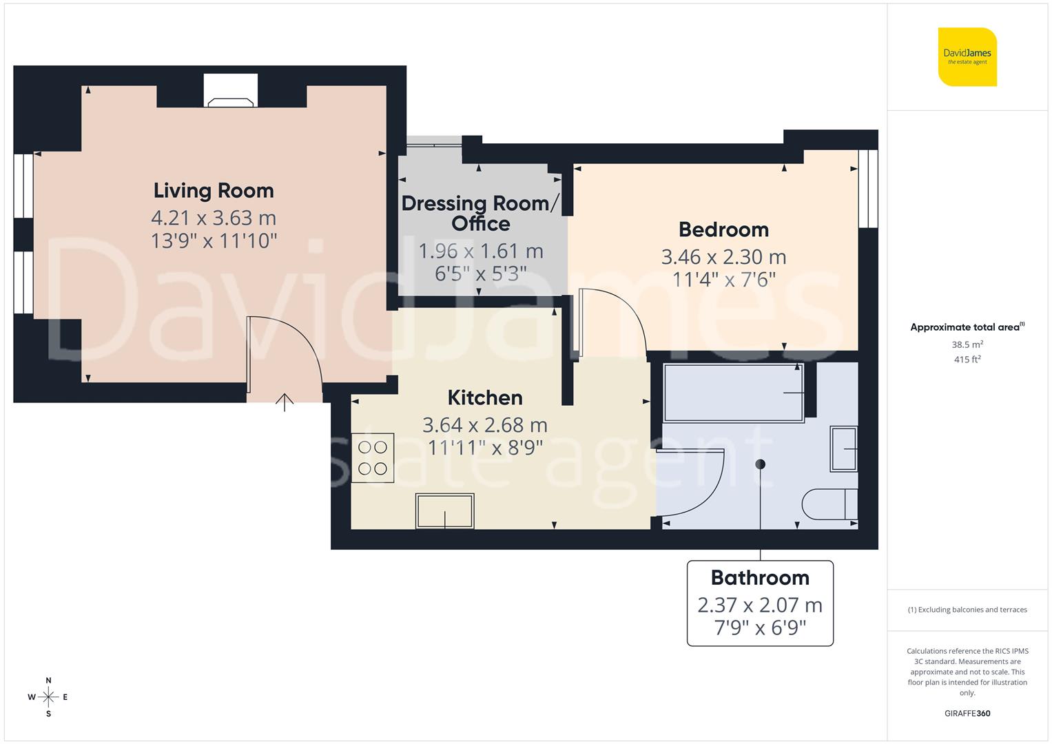 Floorplan for Porchester Road, Nottingham