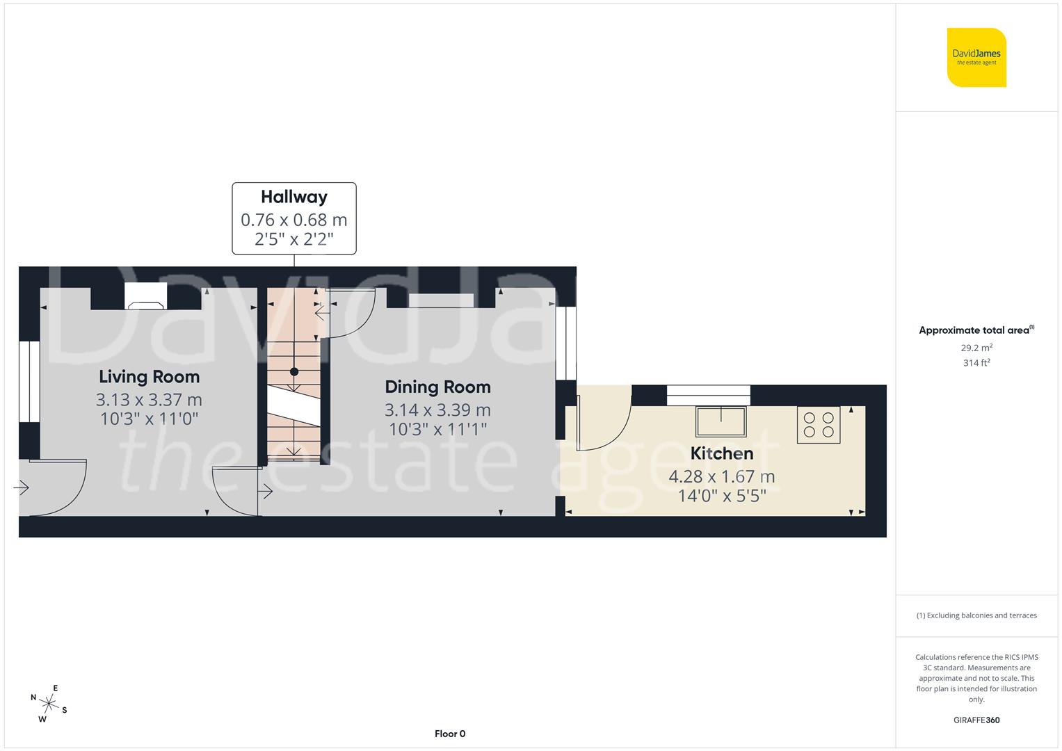 Floorplan for Hardstaff Road, Nottingham