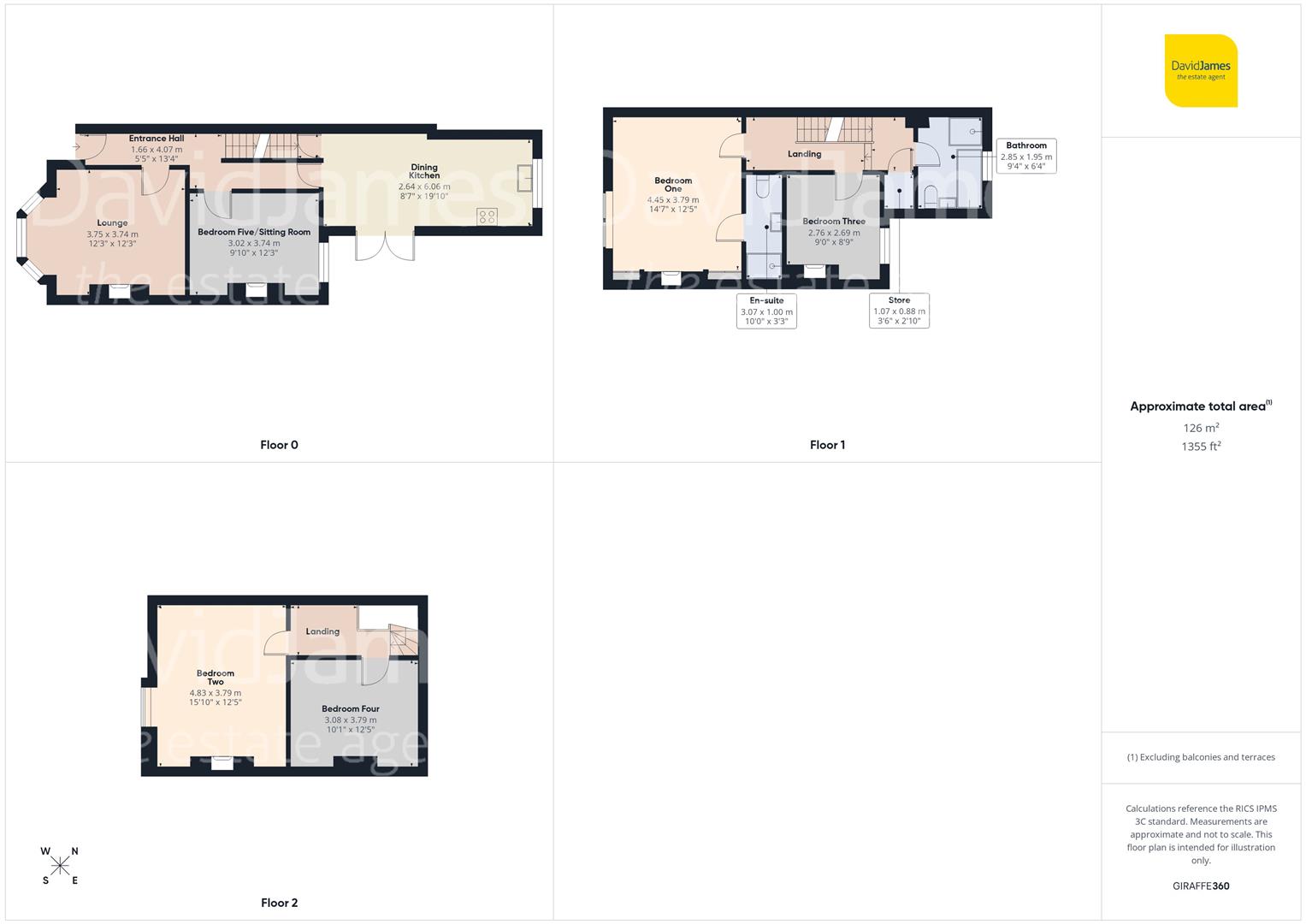 Floorplan for Bowers Avenue, Nottingham