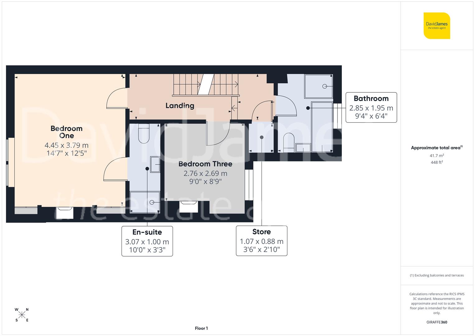 Floorplan for Bowers Avenue, Nottingham