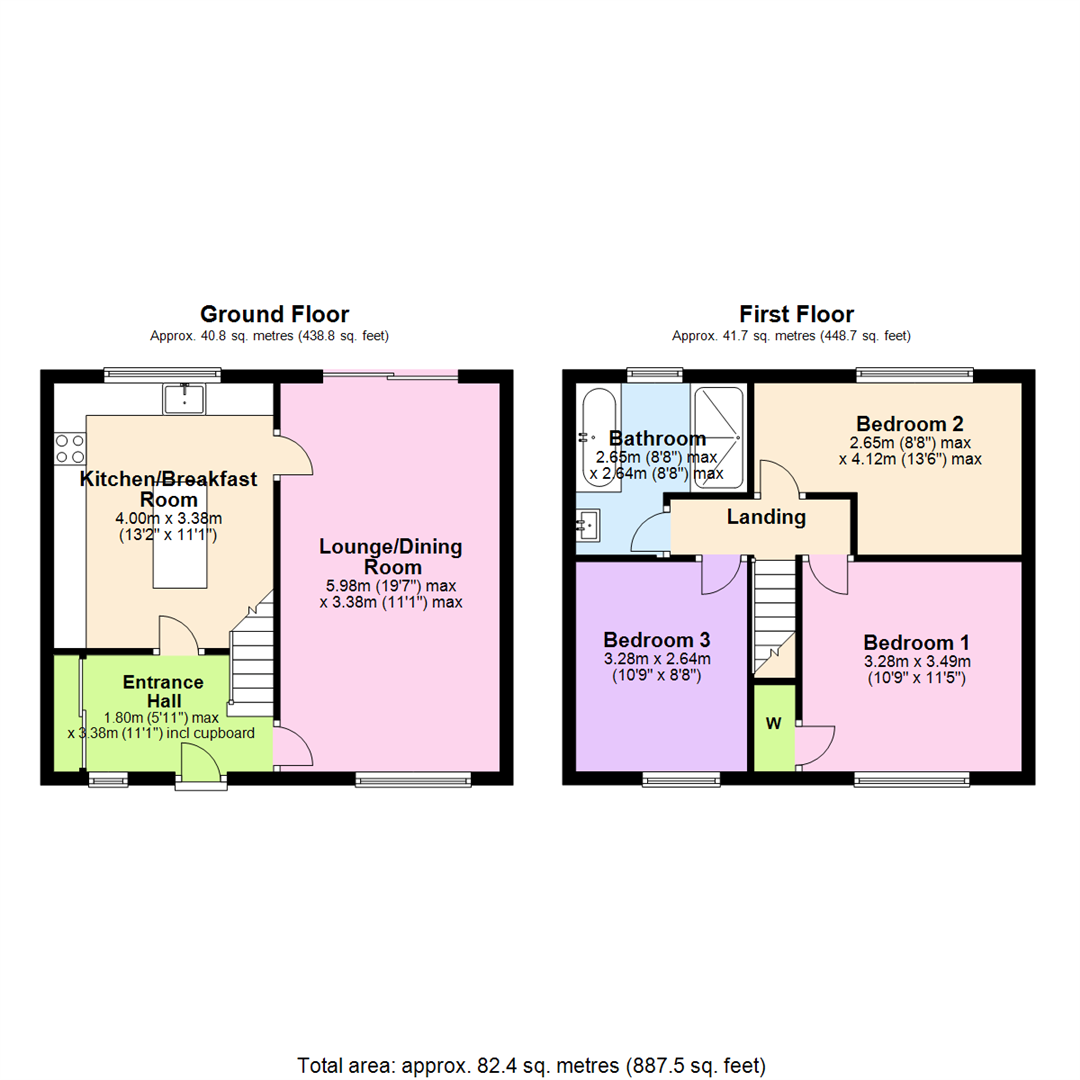 Floorplan for Inglewood Road, Clifton, Nottingham