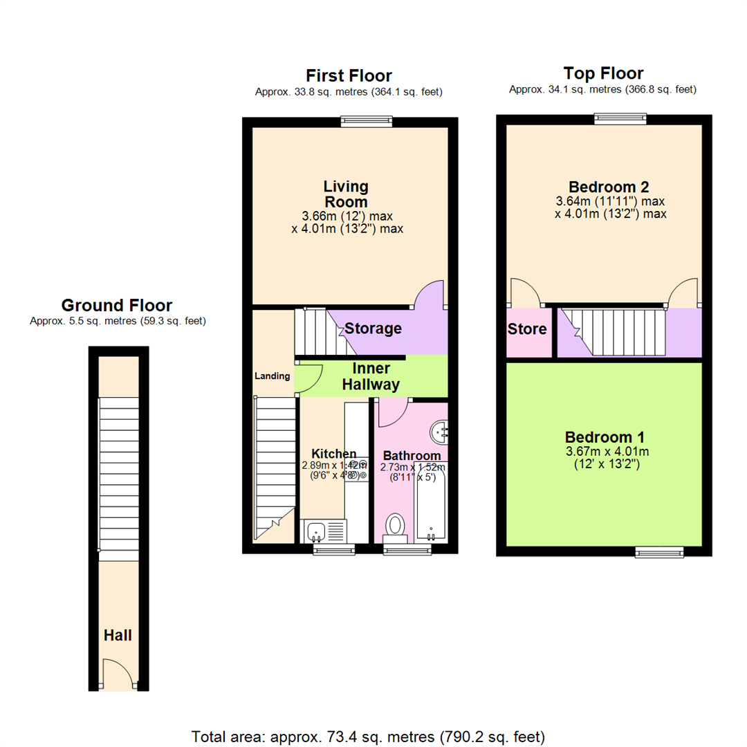 Floorplan for Main Street, Bulwell, Nottingham