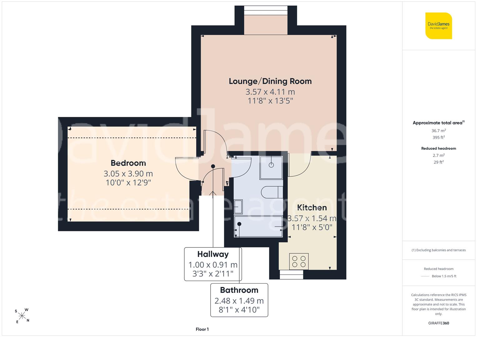 Floorplan for All Saints Street, The Arboretum Nottingham